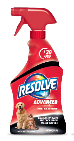 RESOLVE Pet Advanced Carpet Stain Remover Discontinued May2018